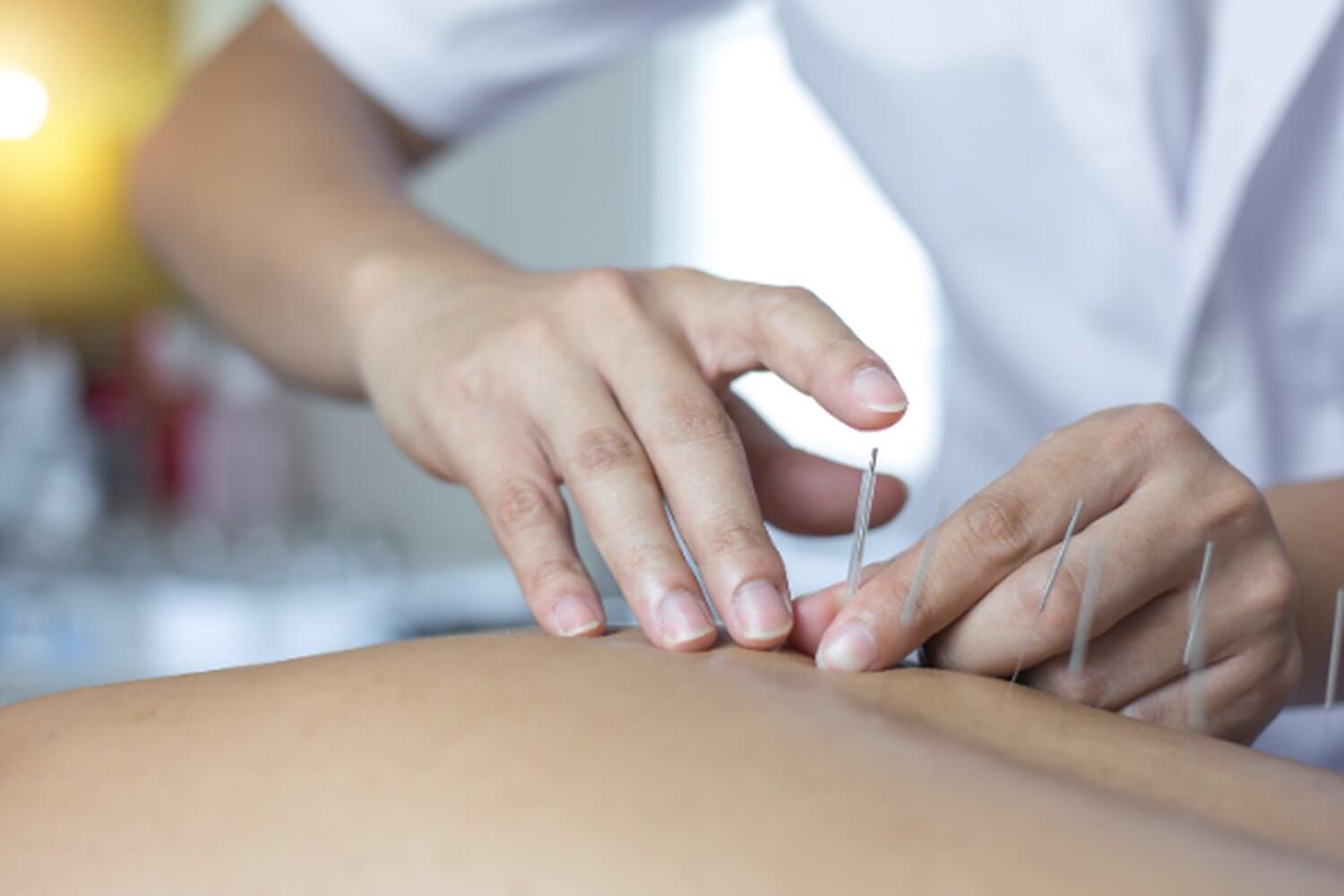 A treatment in progress at the clinic