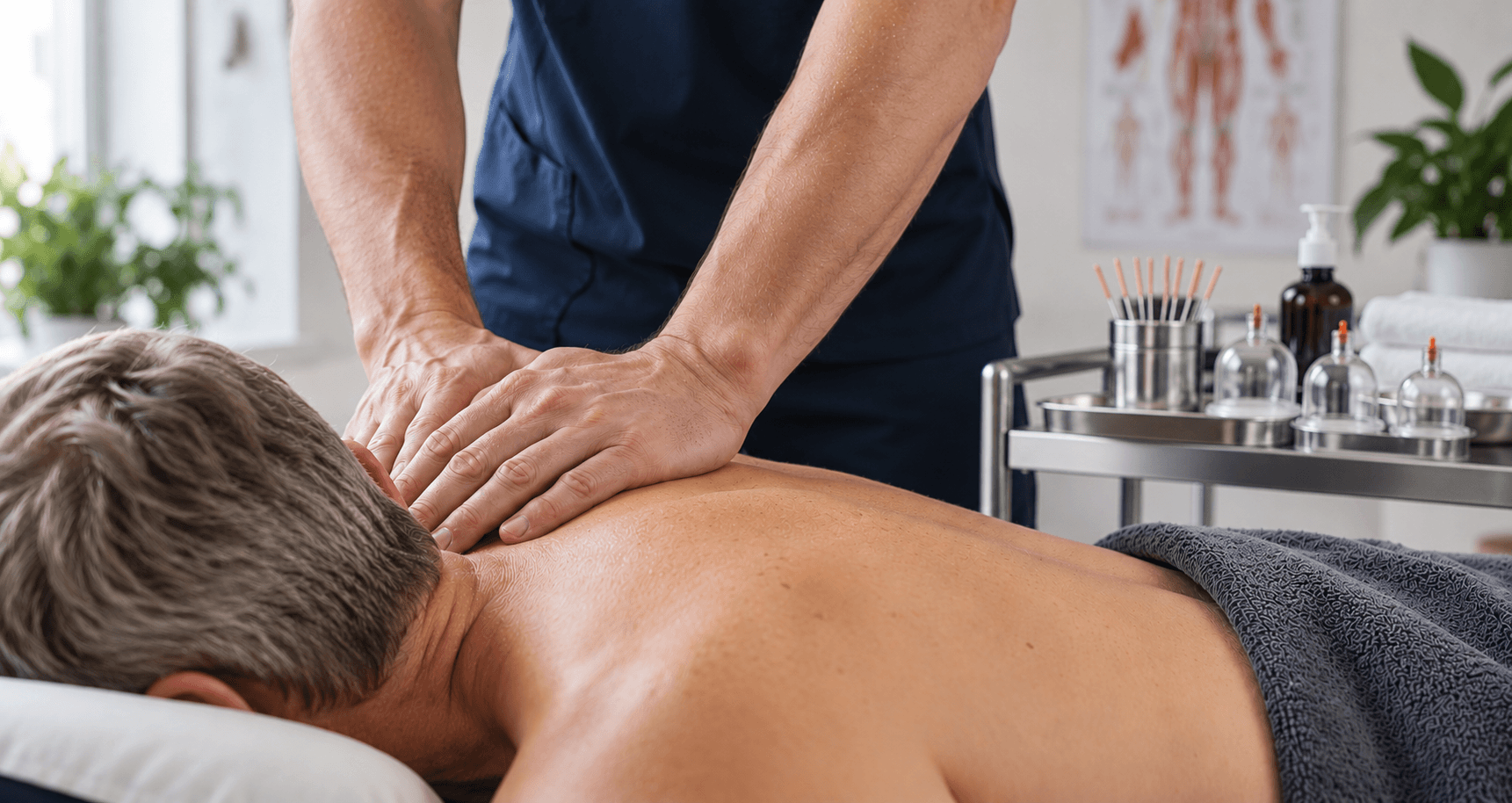 A treatment in progress at the clinic