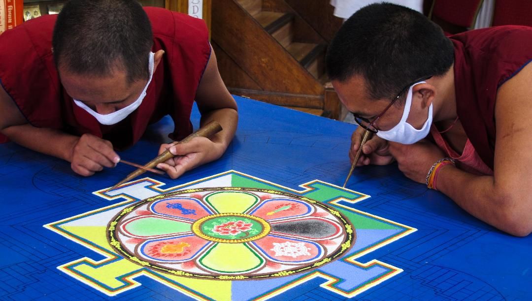 Buddhist Mandala and Tea Offering at AcuMedic Centre